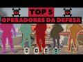 TOP 5: OPERADORES DA DEFESA Y5S1 | #NerdTodoDia VEDA #25 || RAINBOW SIX SIEGE