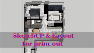SketchUp Layout.01 / การสร้าง Scene ใน SketchUp เพื่อทำแบบเตรียมพิมพ์ในโปรแกรม Layout /part1/2