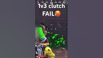 1v3 clutch fail🥵🔥| pubg mobile BGMI #shorts #gaming  #pubgmobile