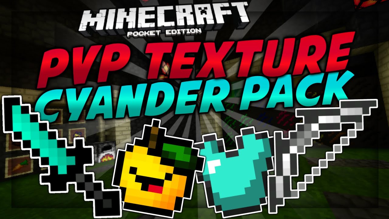 Cyander Pack! | PvP Texture Pack | Minecraft PE 0.14.0