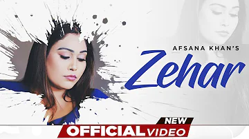 Afsana Khan - Zehar |  Saajz | Goldboy | GURPREET BAIDWAN| BIGBOSS15 | MUSIC BUILDERZZ