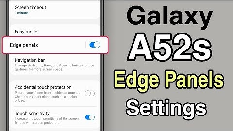 Edge Panels Customization on Samsung a52s 5g | Customization Samsung Edge Panels