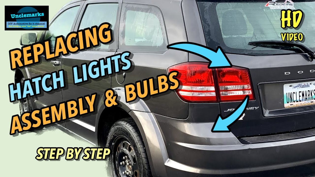 How to replace journey hatch taillight bulbs & assembly & Fiat Freemont