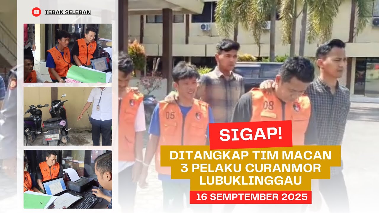 AKSI CEPAT! Tim Macan Polres Lubuk Linggau Ringkus 3 Pelaku Curanmor ⚡🚨