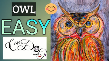 How To Draw An Owl Step By Step For Beginners| Easy Owl Drawing Tutorial| Bird Drawings| බකමූණ| Art