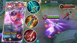 GAMEPLAY HARD GAME FREYA JUNGLE VS HERO BARU HIRARA JUNGLE!! BEST FREYA BUILD - Mobile Legends