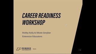 Career Readiness Workshop