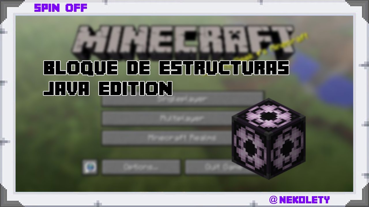 Bloque de estructuras Minecraft Java YouTube