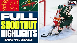 Calgary Flames at Minnesota Wild | FULL Shootout Highlights - December 14, 2023