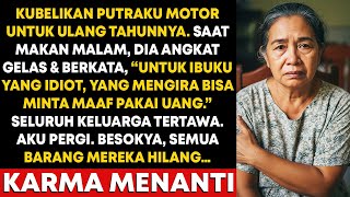 Kubelikan Motor Untuk Putraku—Di Pesta Dia Teriak, “Dasar Idiot, Kau Kira Maaf Bisa Pakai Uang?”