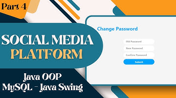 Social Media Platform with GUI using Java and MySQL (Part 4)