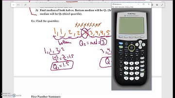 Week 2: Finding Quartiles using the calculator
