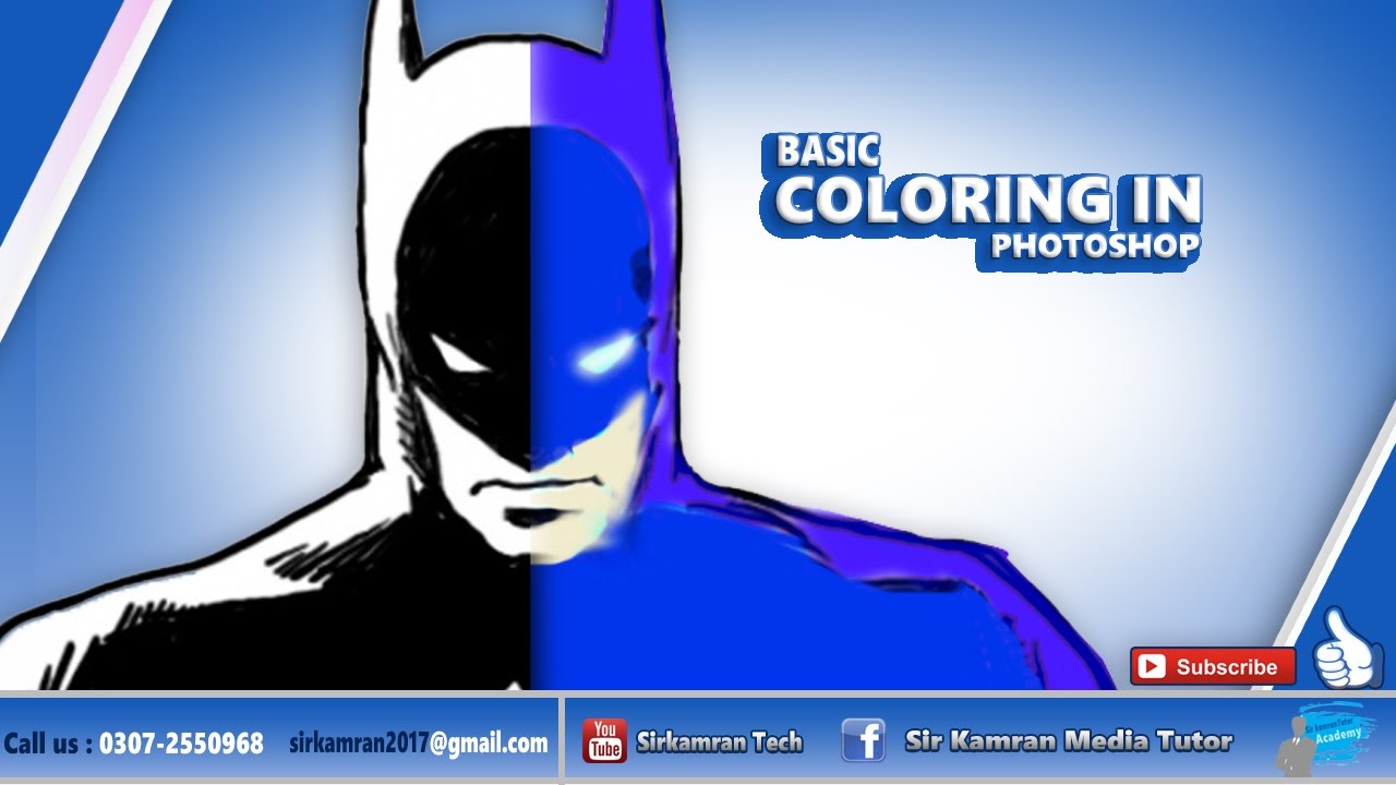 psd editor Sirkamran Photoshop Basic Coloring Tutorial