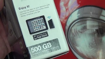 Seagate GoFlex Satellite Portable Wireless Hard Drive Unboxing