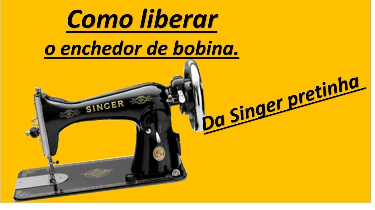 Singer pretinha. COMO DESTRAVAR O VOLANTE.