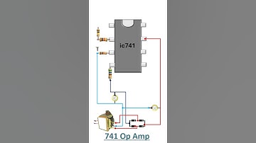 741 Op Amp circuit diagram#electronic