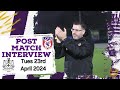 Paul mcnally on liverpool senior cup final