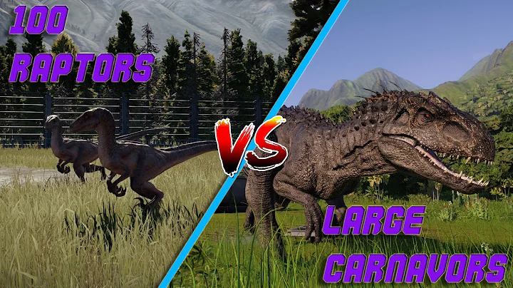LARGE CARNIVORES vs 100 RAPTORS l Jurassic World Evolution 2