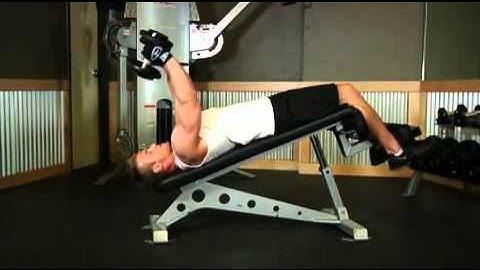 Decline Dumbbell Triceps Extension Exercise Guide and Video