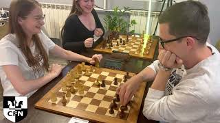 The Fatality distracts her friend from the game! WFM Maslova A. vs Spartak_Msk. ChessFightNight screenshot 4