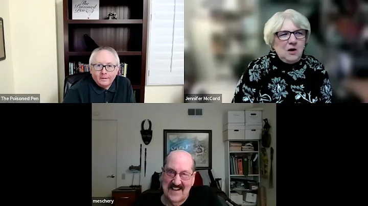 Author Tom Meschery and editor Jennifer McCord dis...