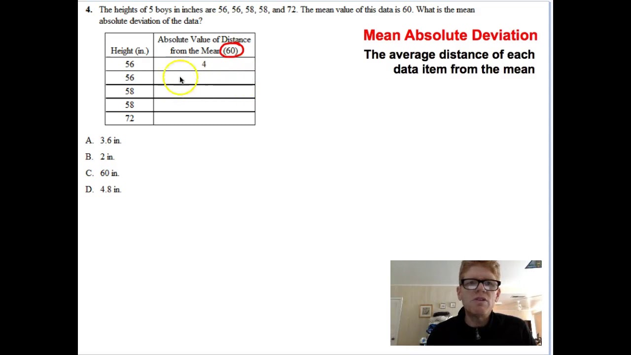 homework 8 mean absolute deviation