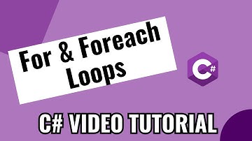Part 14 - C# Tutorial - For & Foreach Loops