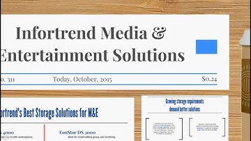 Media & Entertainment Solutions with Infortrend Storage