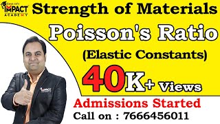 Poisson's Ratio | Elastic Constants | Strength of Materials |