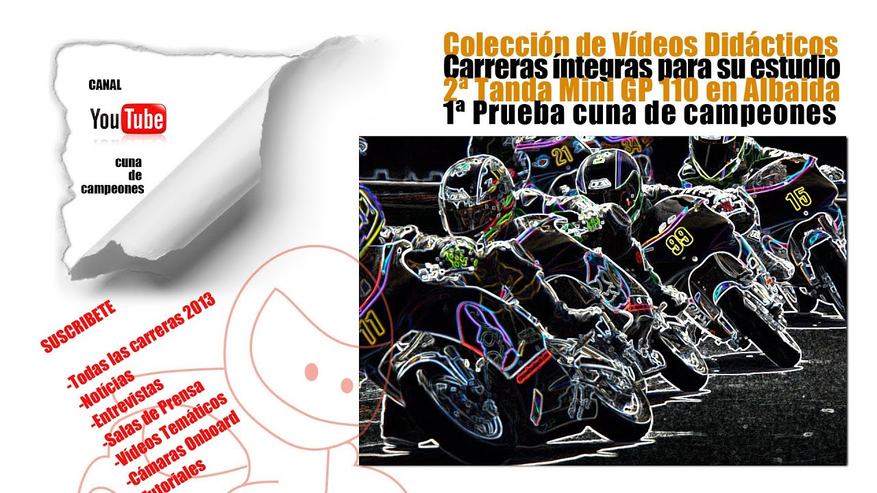 Cámara Onboard, 2ª carrera de Mini GP 110 de Albaida 2013