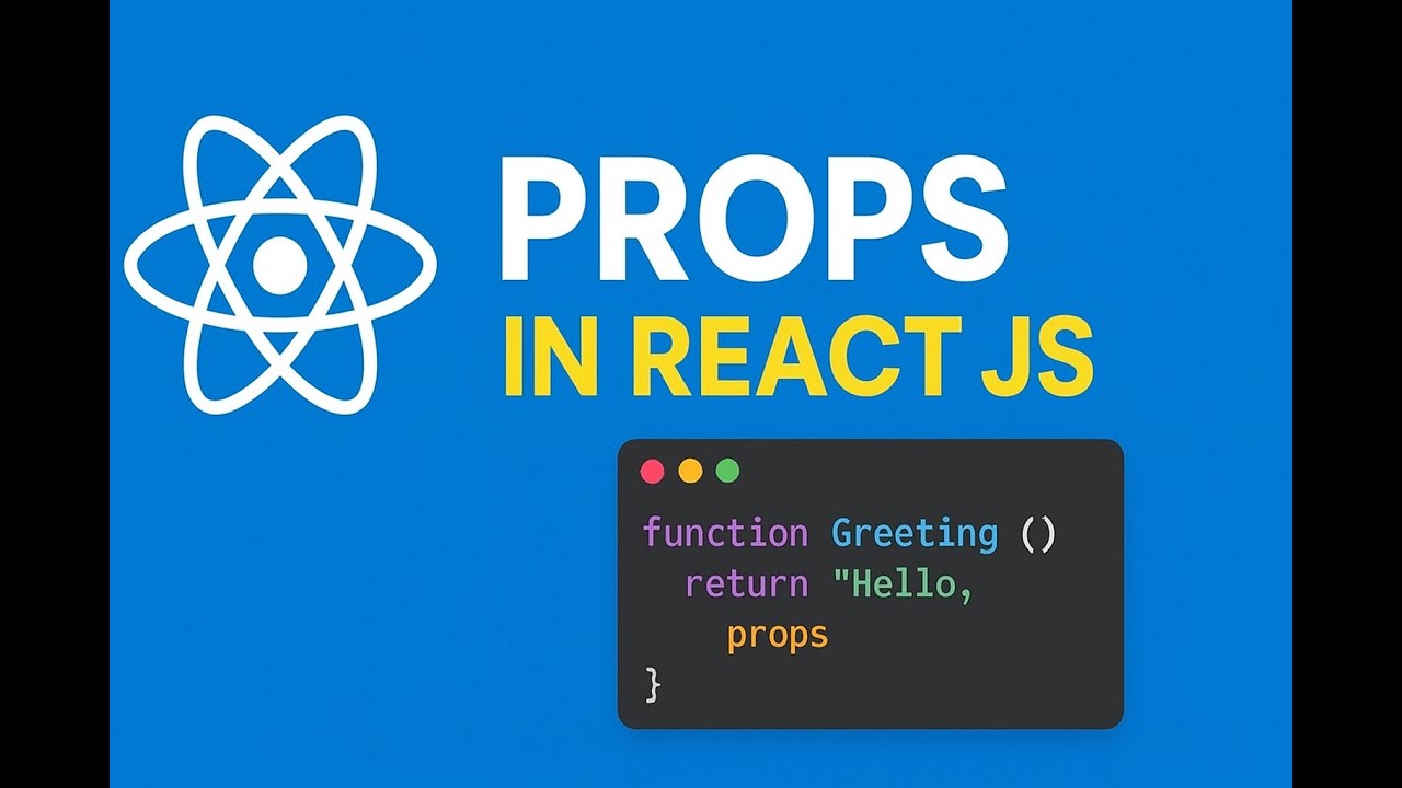 What is Props in React js - YouTube