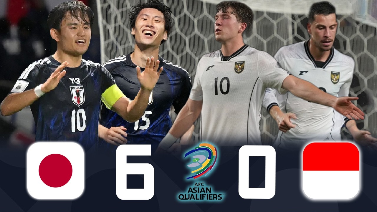 主将・久保建英が別格の10点満点評価！日本代表が帰化軍団インドネシアを6-0粉砕 🤯🔥❯ W杯最終予選 2025/6/10