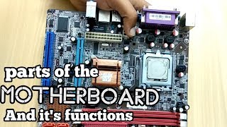 Parts Of The Motherboard And Its Functions Telugu Hardware Networking Tutorial-6