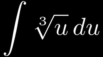 Integral of the cube root of u
