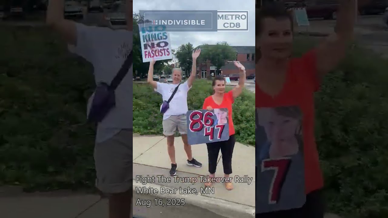 Fight The Trump Takeover Rally White Bear Lake MN Aug 16 2025