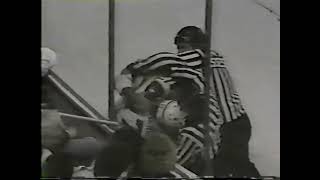 Mike Foligno vs Terry Ruskowski ; Jimm Hofford vs Ron Duguay
