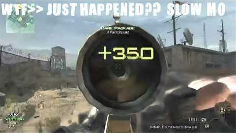 COD Sniper Collateral shot- Double kill- MW3 DOME