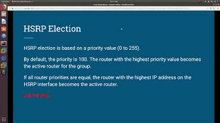 GNS3 Lab: Hot Standby Router Protocol (HSRP) Election Process Explained Part 2