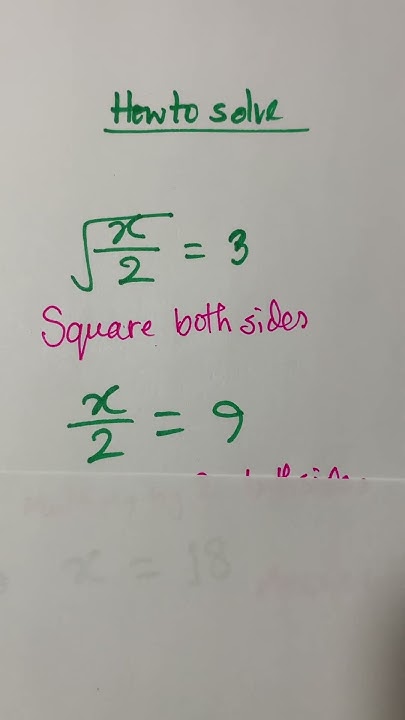 shorts maths algebra how To Solve Square Root x 2 3 YouTube shorts-maths-algebra-how-to-solve-square-root-x-2-3-youtube