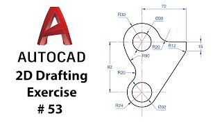 AutoCAD 2D Drafting Exercise # 53  Basic to Advance in Hindi