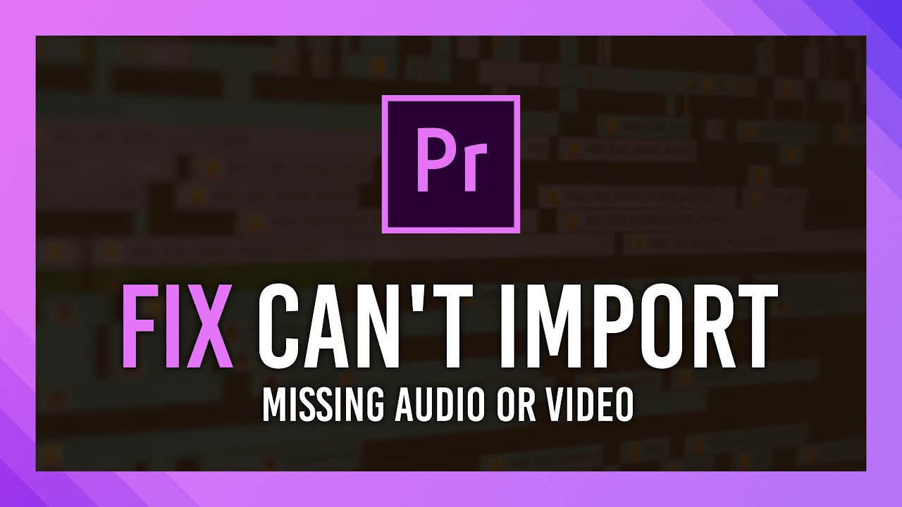 Fix Can't Drag into Premiere Pro | Audio or Video Only & More thumbnail