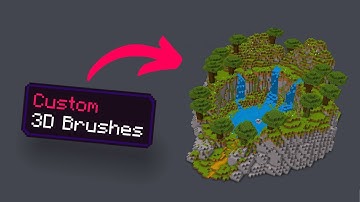Custom Terrain Brush Tools in Vanilla Minecraft Bedrock | World Edit Command Block Creation