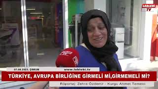 Türki̇ye, Avrupa Bi̇rli̇ği̇ne Gi̇rmeli̇ Mi̇ Gi̇rmemeli̇ Mi̇ ?