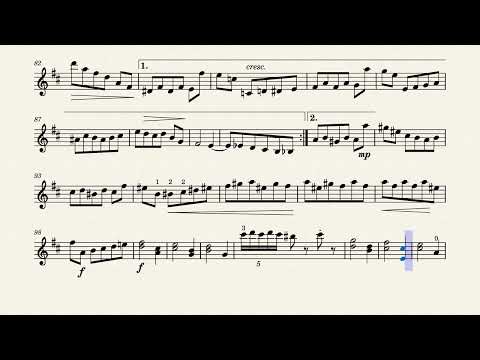 Waltz of the Flowers violin solo - music sheet