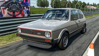 Volkswagen Golf GTI Mk1 at Nordschleife - Assetto Corsa EVO | Moza R16