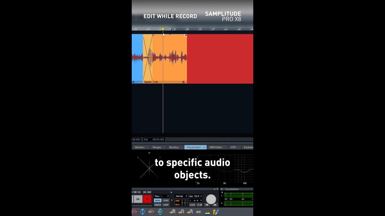 Samplitude Pro X8: Edit While Record