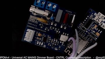 MPDMv4 - Universal AC Dimmer - CNTRL Connector explained