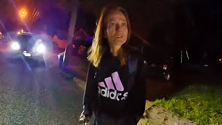 Woman Fights Officers As They Try To Confirm Warrants
