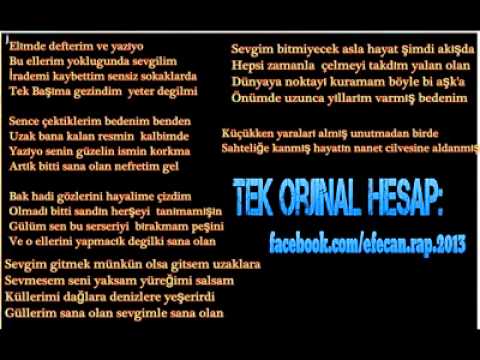 EFeCaN Sana oLan Sevgim 2014 New Track . . . !