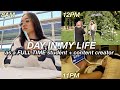 DAY IN MY LIFE as a FULL TIME student + content creator!